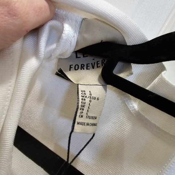 Hervé Léger x Forever 21 White Cutout Bodycon Dress Size L NWT - Picture 6 of 9